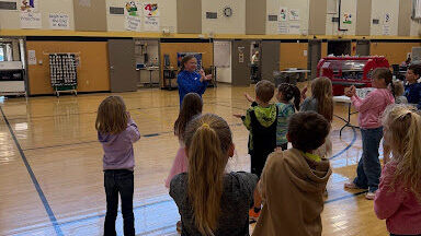 Students in gym
